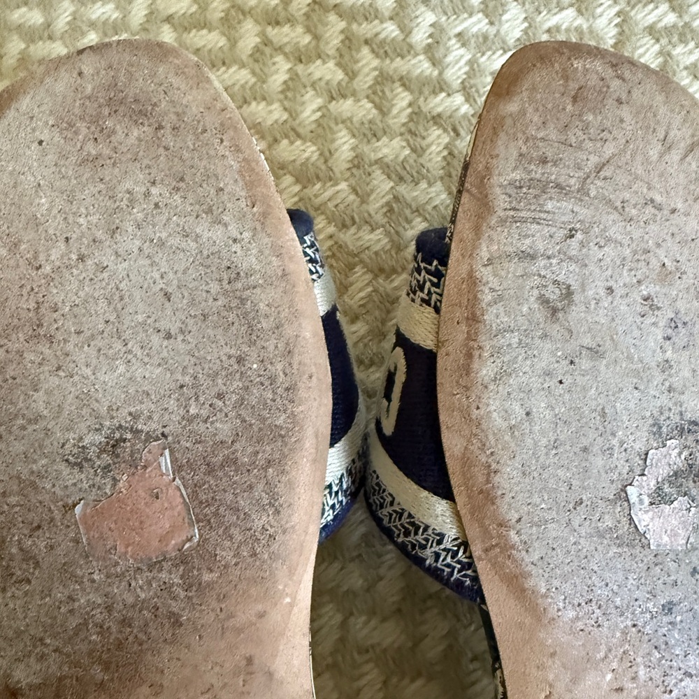 Dior Dway Women's Blue and Cream Shoes - Picture 11 of 13